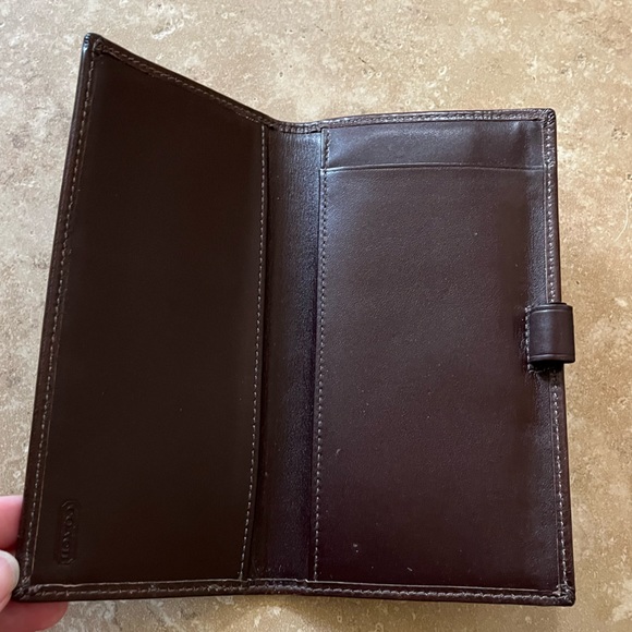 Vintage Coach Long Wallet With Checkbook Cover - Picture 8 of 10